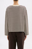 Organic Stripe LS Tee Espresso