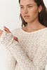 Samantha Clover Lace Top Creme