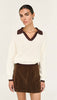 Nina Faux Suede Skirt Chocolate