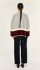 Elva Grey Raglan Heavy Knit Jumper