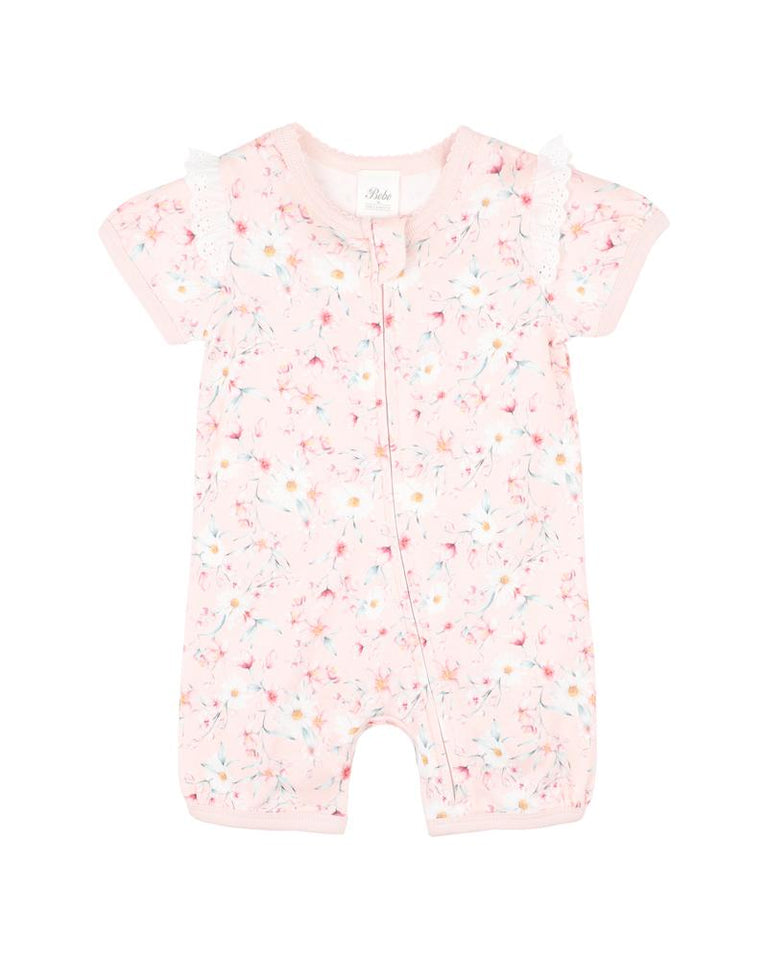 Zoe SS Zip Romper
