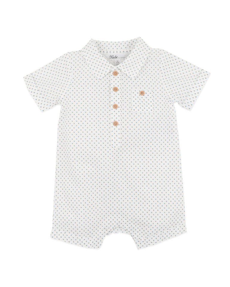 Roman Collared Romper