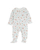 Mateo Long Sleeve Zip Print Onesie