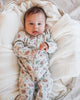 Mateo Long Sleeve Zip Print Onesie