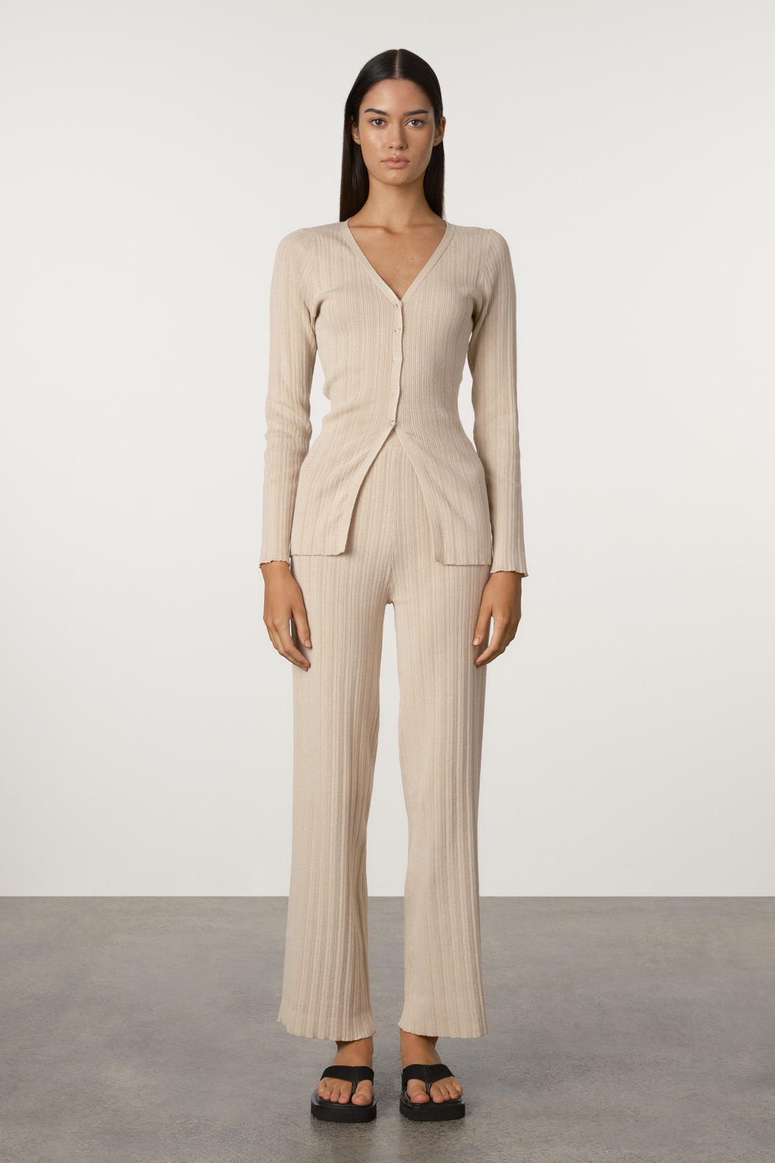 Husk Cotton Rib Knit Pant