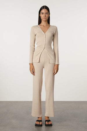 Husk Cotton Rib Knit Pant