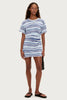 T-shirt Knit Dress - Blue Stripe
