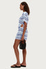 T-shirt Knit Dress - Blue Stripe