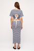Knit Tie Tee - Blue Pin Stripe