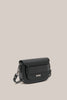 Zoe Black Crossbody Saddle Bag