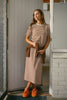 Voyage Striped Dress - Brown