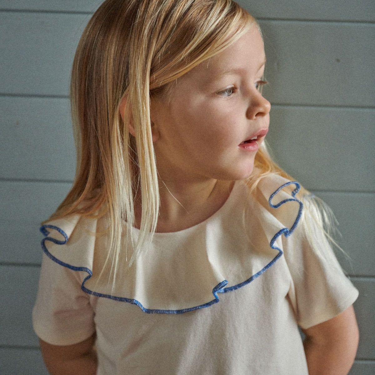 Short Sleeve Tate Ruffle Top