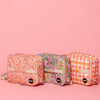 Bento Bag - Watermelon Peach Check