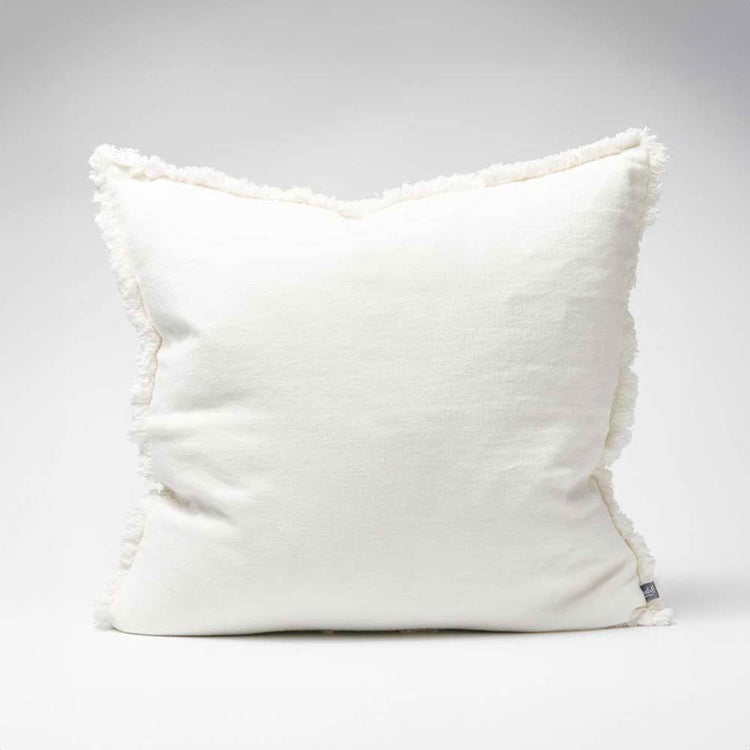Luca Boho Cushion - Off White