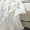Luca Boho Throw Off White