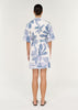 Elody Mini Shirtdress in Blue Floral