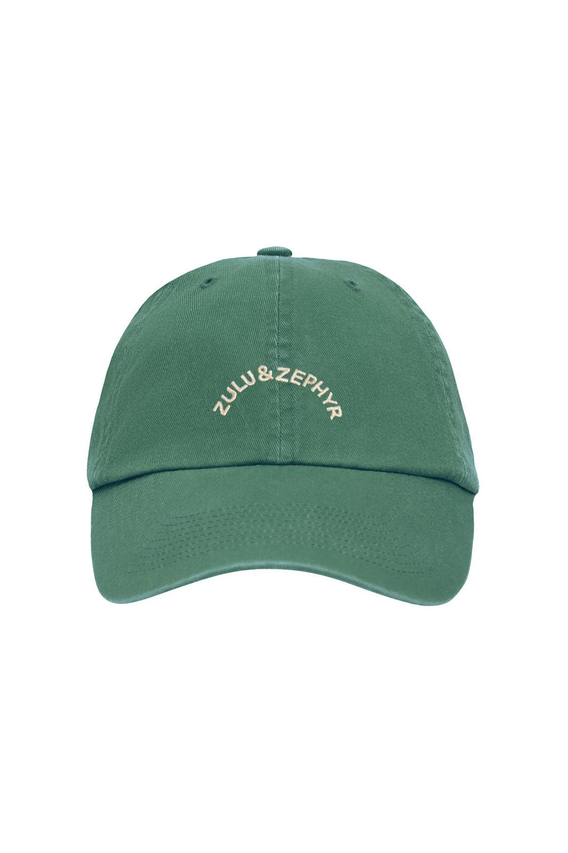Zulu & Zephyr Arch Logo Canvas Cap Tallow Green