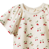 Faye Tee Strawberry Blush Print