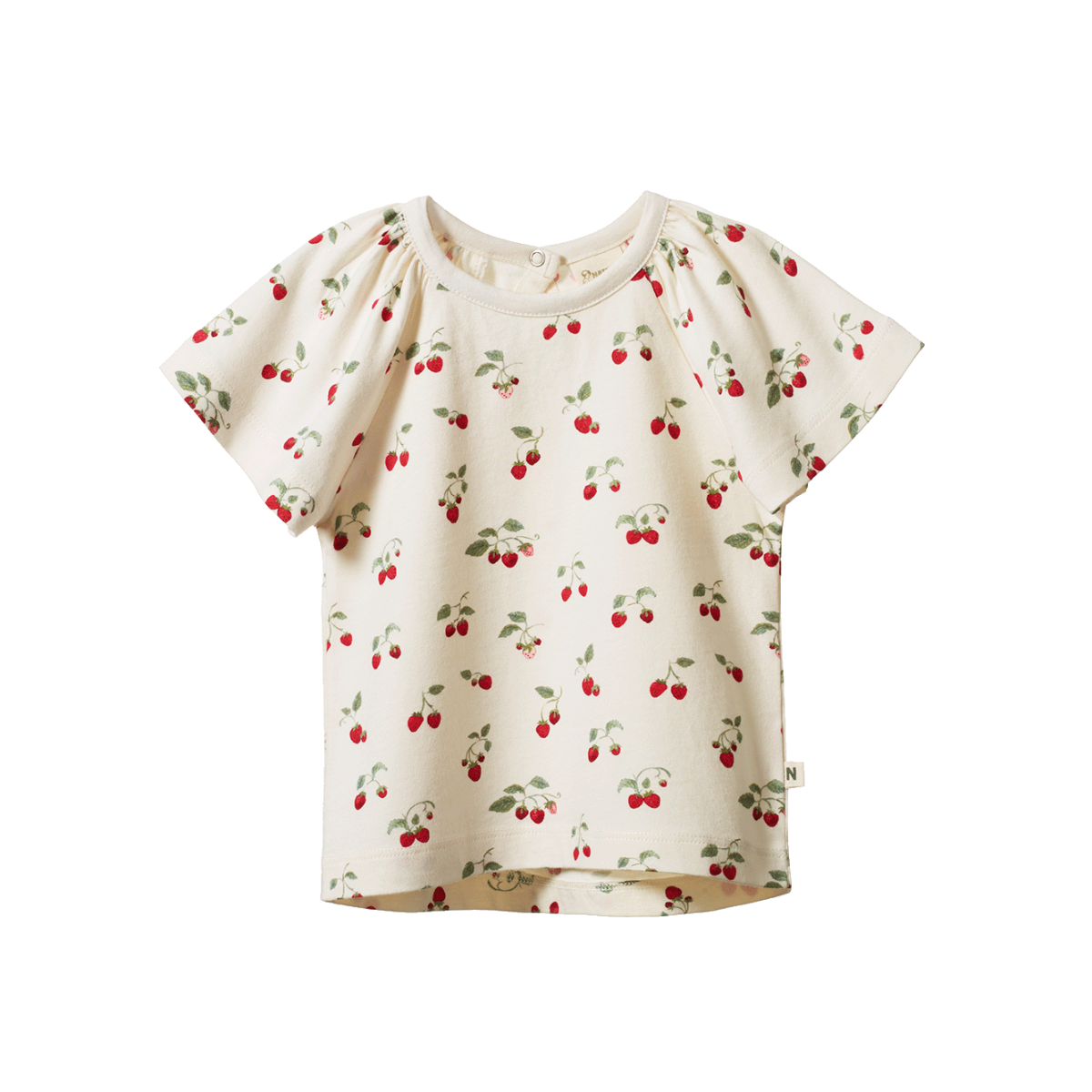 Faye Tee Strawberry Blush Print