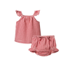 Petal Set Gingham Red