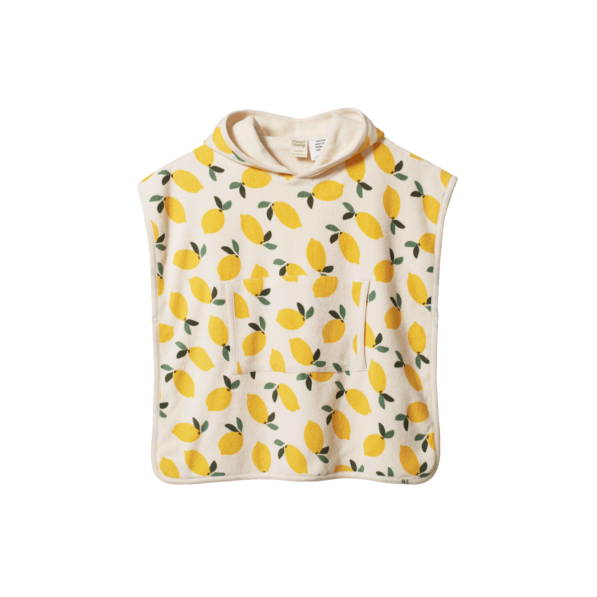 Poncho Towel Lemon Print