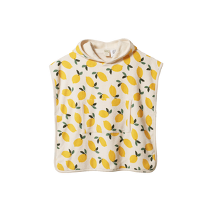 Poncho Towel Lemon Print