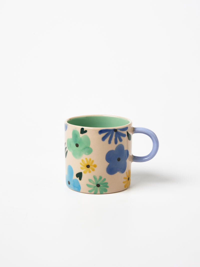 Ditsy Espresso Mug Blue
