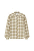 Cora Long Sleeve Blouse Fawn Plaid