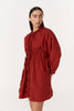 Eden Organic Mini Dress - Burgundy