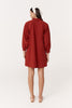 Eden Organic Mini Dress - Burgundy