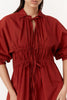 Eden Organic Mini Dress - Burgundy