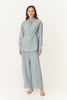 Frankie Tie Shirt Dusty Blue