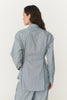 Frankie Tie Shirt Dusty Blue