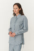 Frankie Tie Shirt Dusty Blue