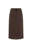 Frannie Midi Skirt Cacao Spot