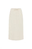 Frannie Silk Midi Skirt - Vanilla Spot