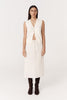 Frannie Silk Midi Skirt - Vanilla Spot