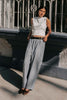 Gabe Lounge Pants Dusty Blue Stripe