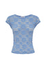 Galo Lace Tee Periwinkle