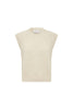 Quinn Merino Knit Vest in Oat