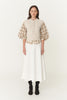 Quinn Merino Knit Vest in Oat