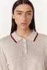 Uma Polo Top - Oat Marle
