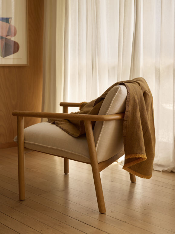 Oslo Lambswool Throw Satsuma/Lupin