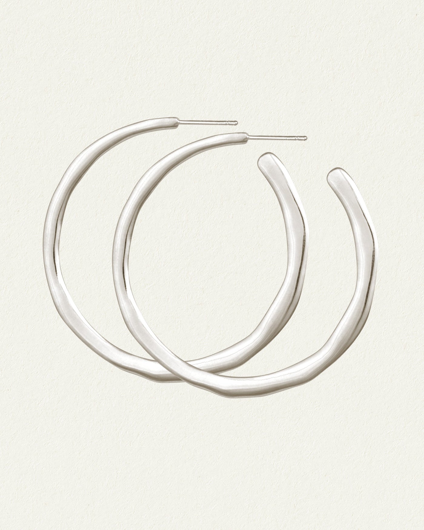 Circe Hoop Earrings Silver