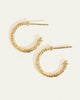 Molten Hoop Earrings - Gold