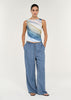 Zelie Mesh Twist Top