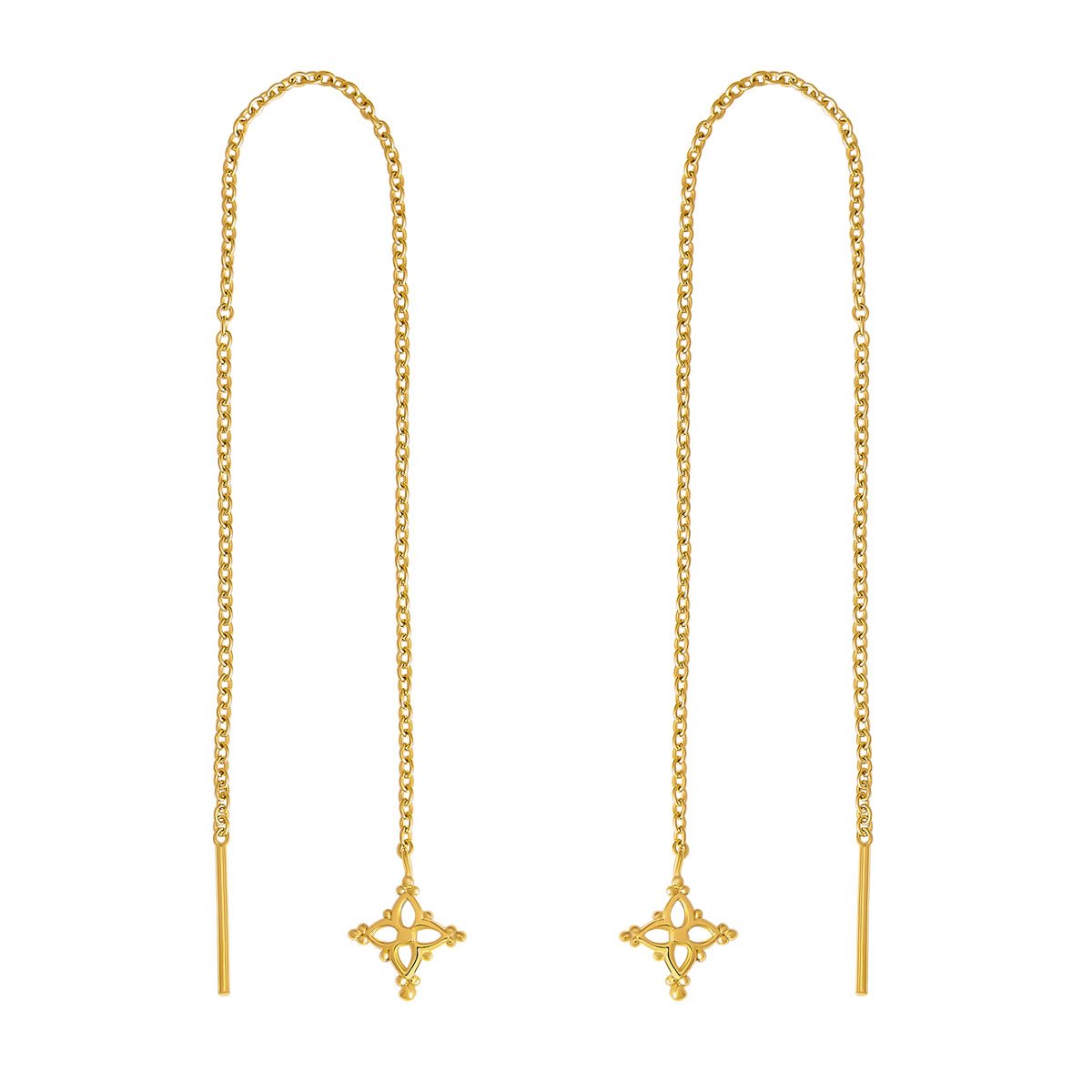 Dainty Moroccan Star Threaders Gold