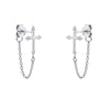 Studs Cross with Chain