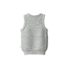 Merino Chunky Knit Vest Light Grey