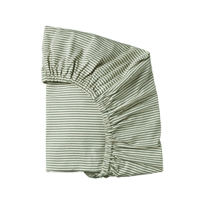 Fitted Bassinet Sheet Nettle Stripe